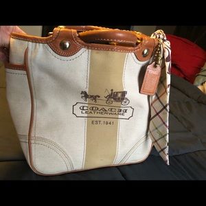 Original Coach bag with wallet